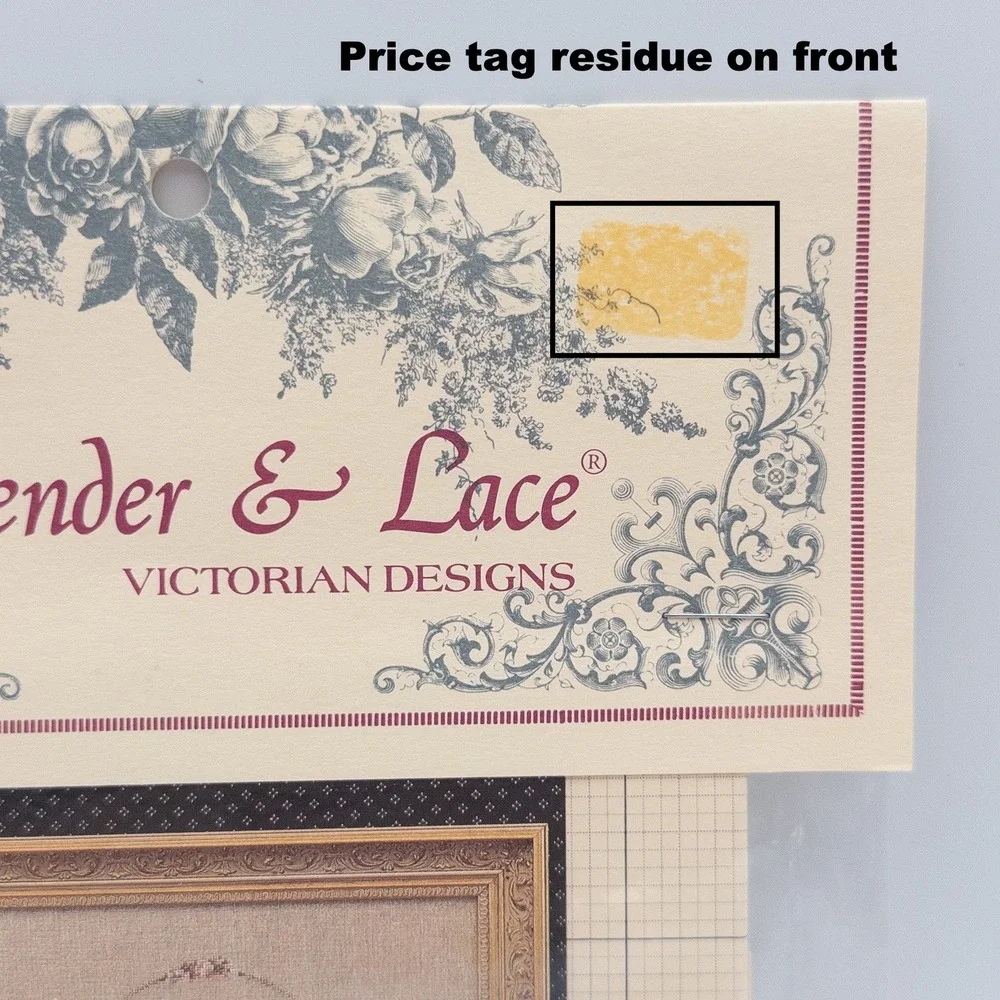Vintage Lavender & Lace Guardian Angel NIP Cross Stitch Pattern L&L 18 Victorian